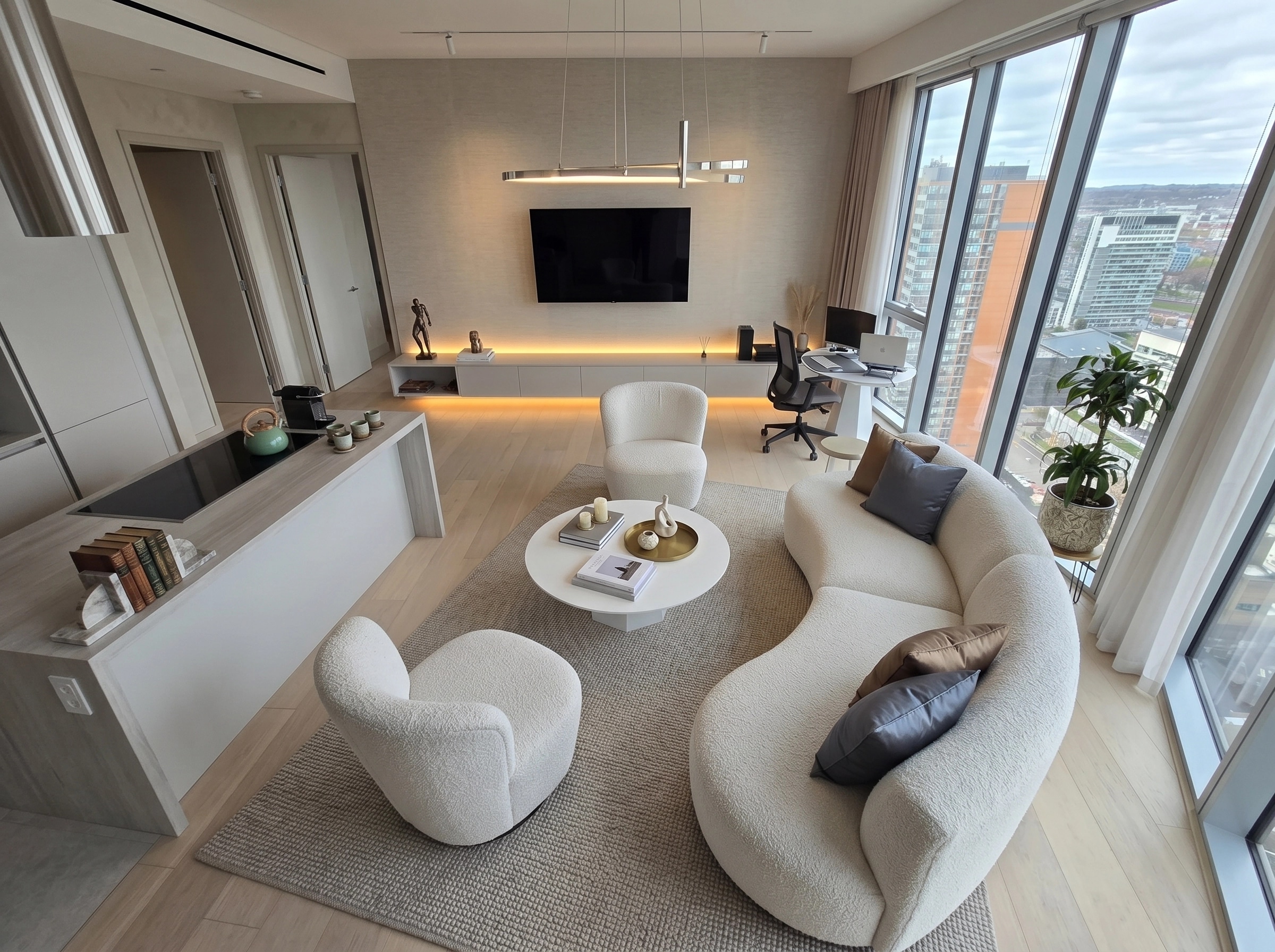 Interior design in Contemporary style — Living Room by GenRoom AI