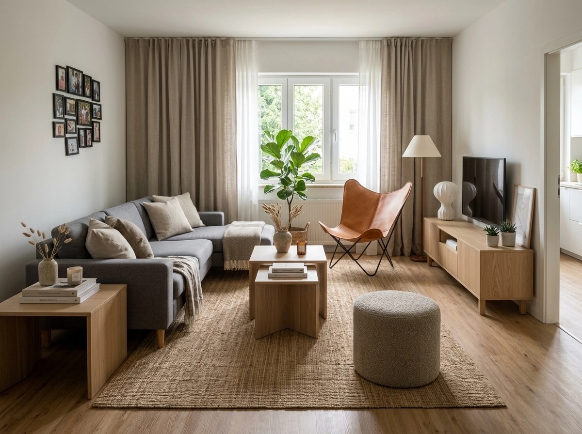 Scandinavian Living Room design — interior photo by GenRoom AI