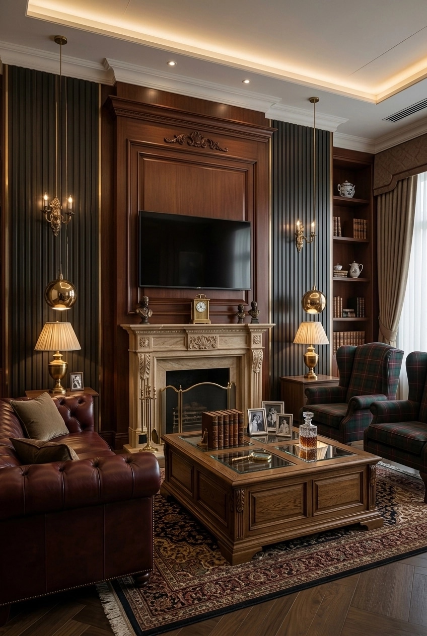 Interior design in British style — Living Room by GenRoom AI