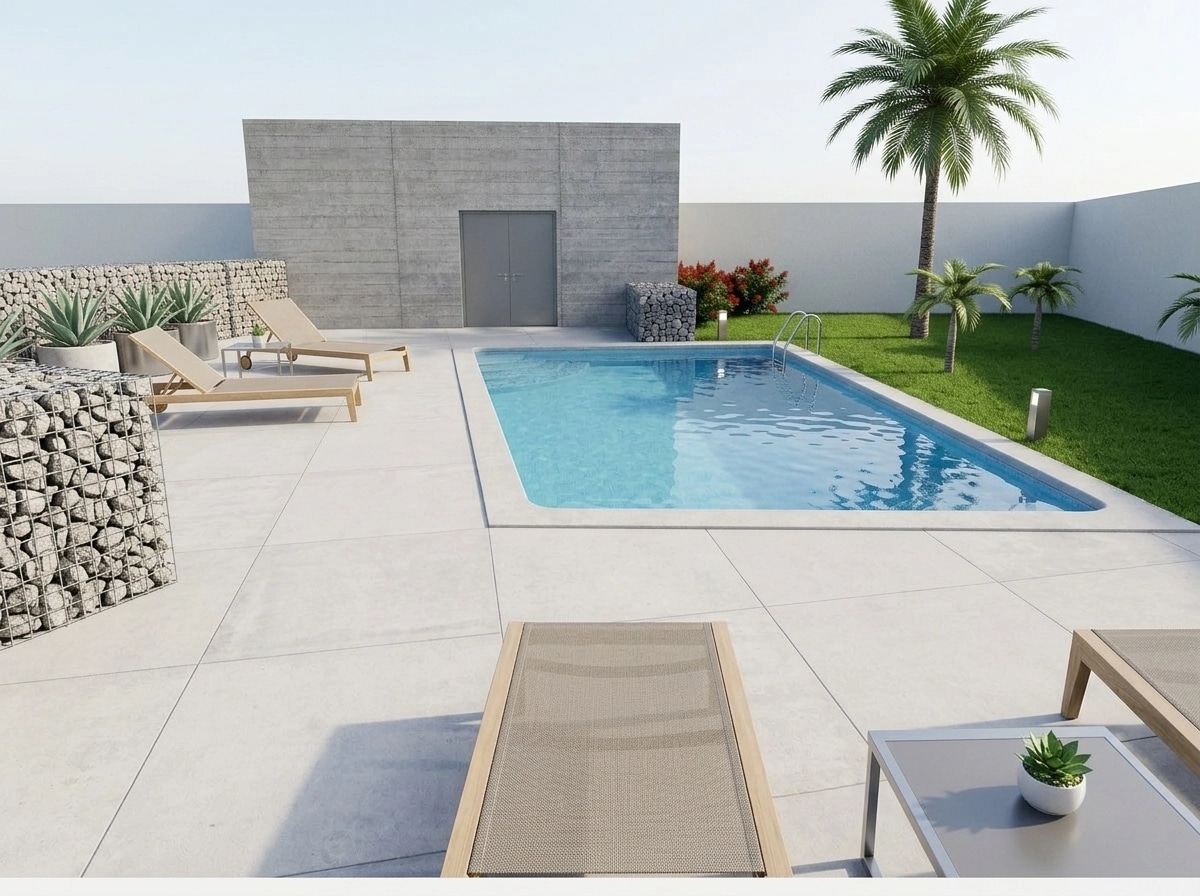 Landscape design in Minimalist Yard style — Yard by GenRoom AI