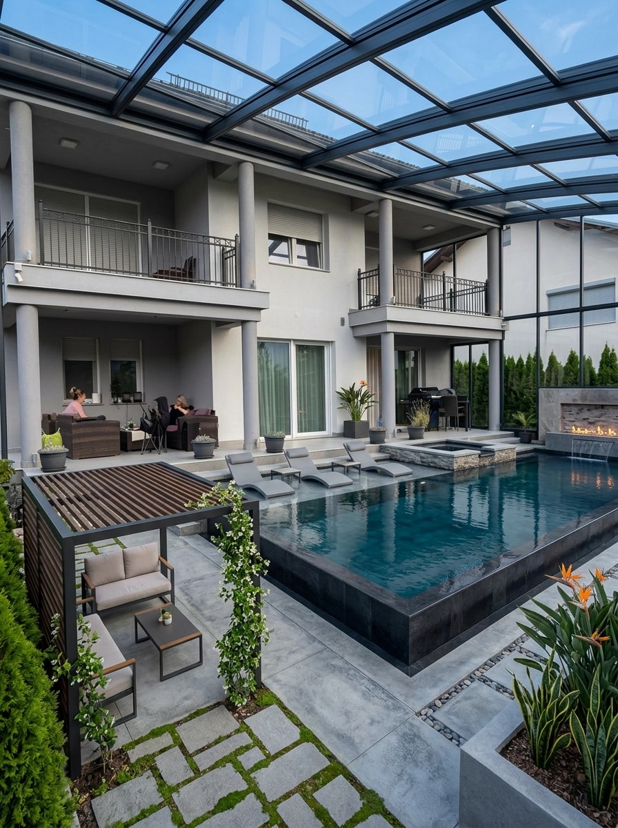 Landscape design in Contemporary Yard style — Yard by GenRoom AI