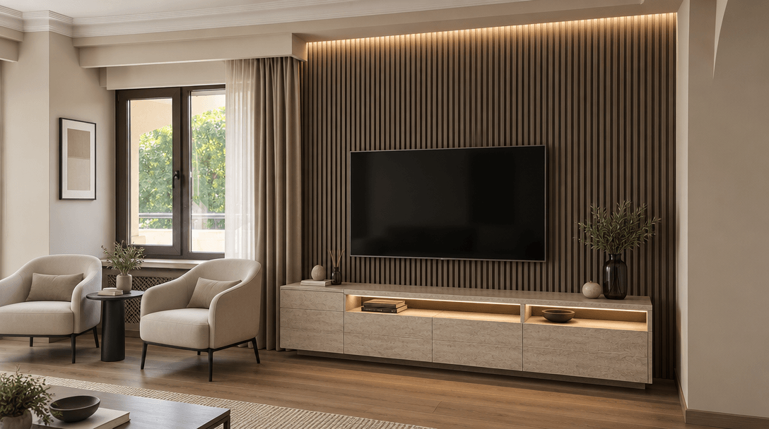 Interiördesign i stilen Minimalism — Vardagsrum av GenRoom AI