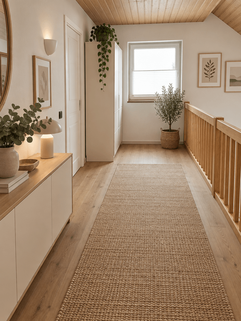 Hallway interior in Scandinavian style — photo by GenRoom AI