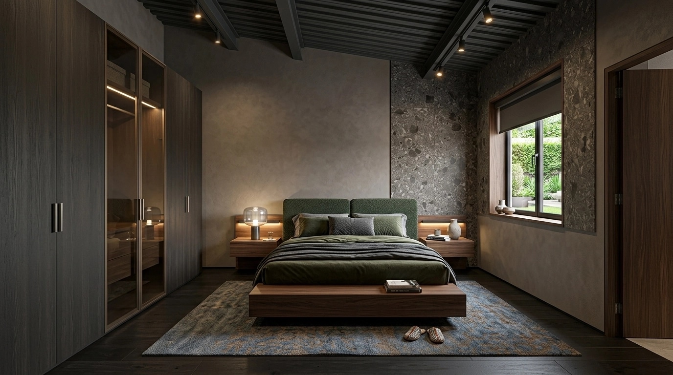 Contemporary Bedroom design — interior photo by GenRoom AI