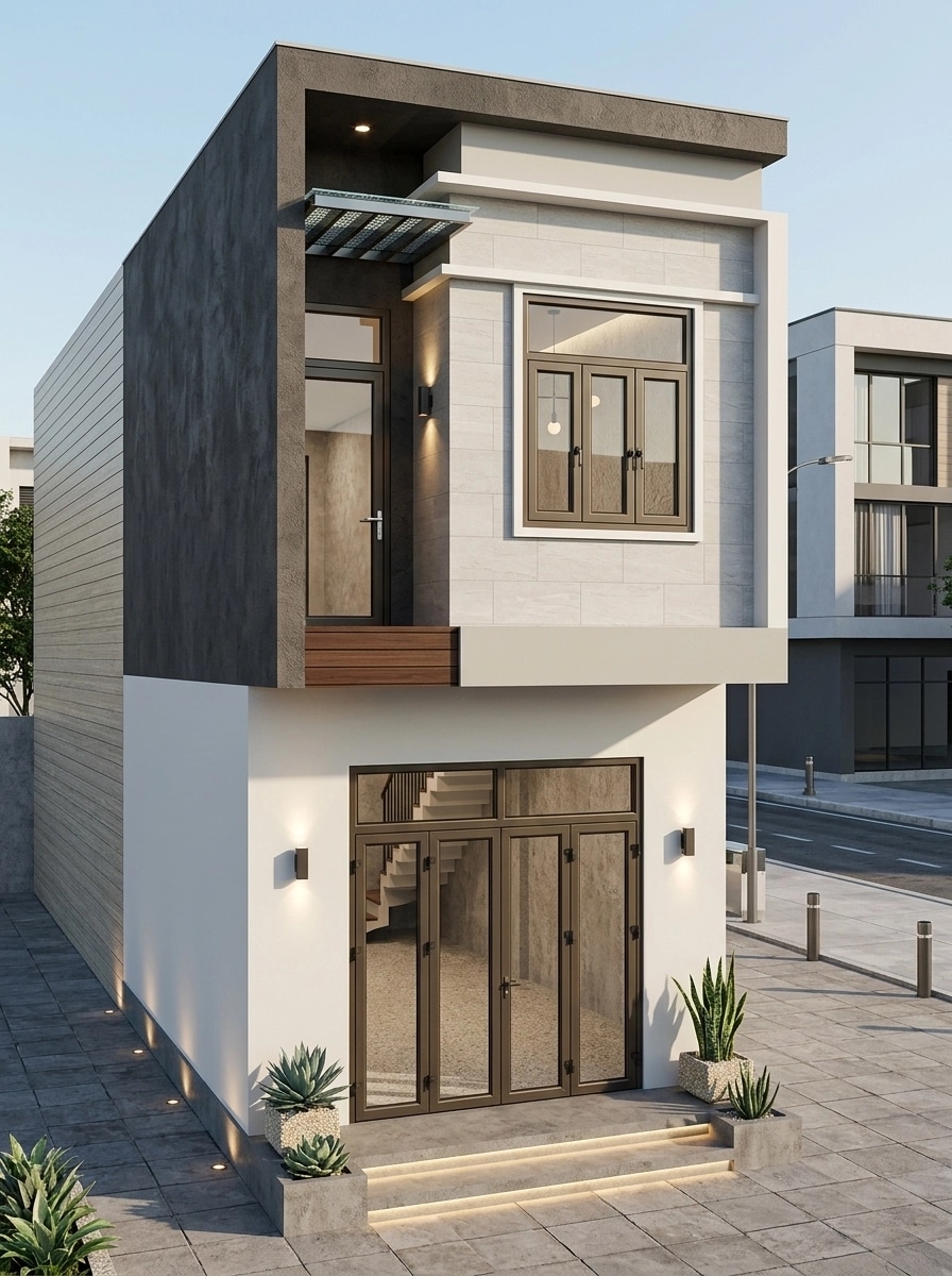 Contemporary Facade Facade design — facade photo by GenRoom AI