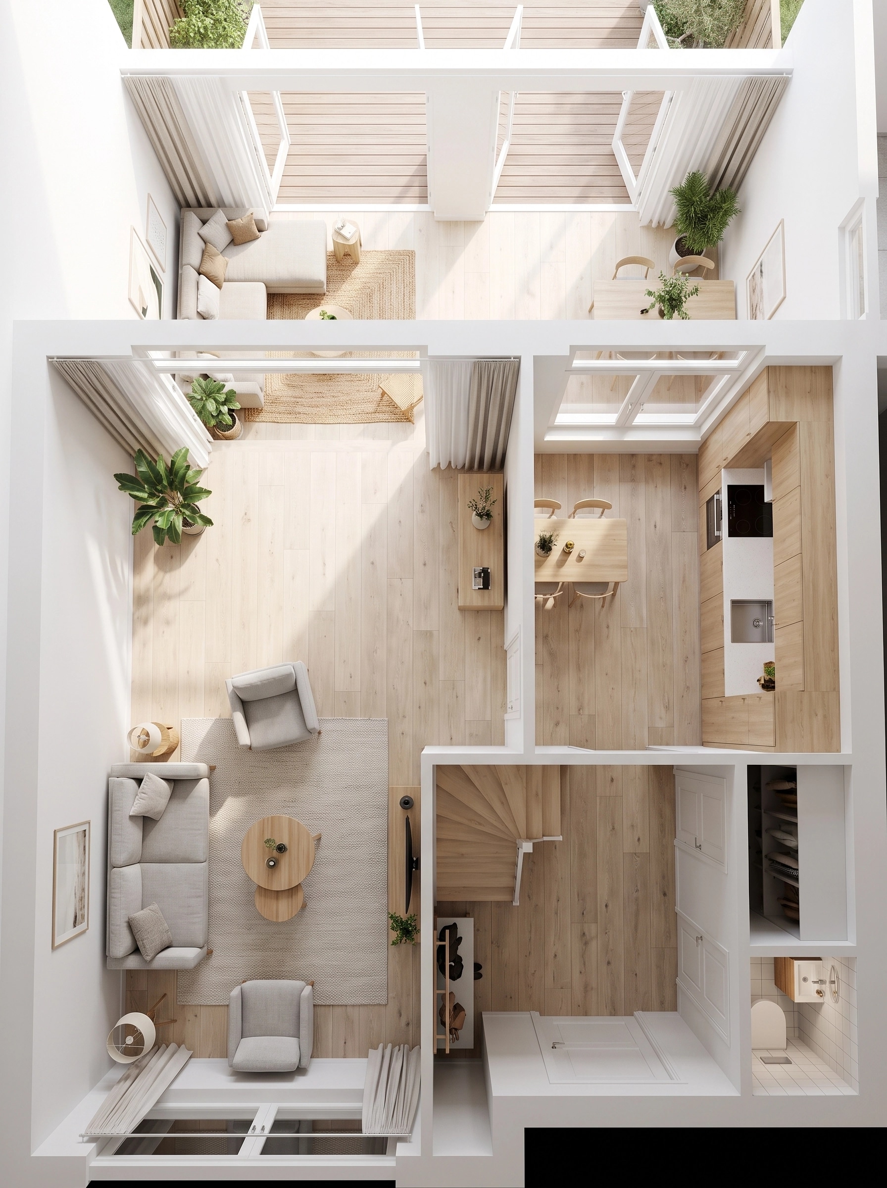 Scandinavian Living Room design — interior photo by GenRoom AI