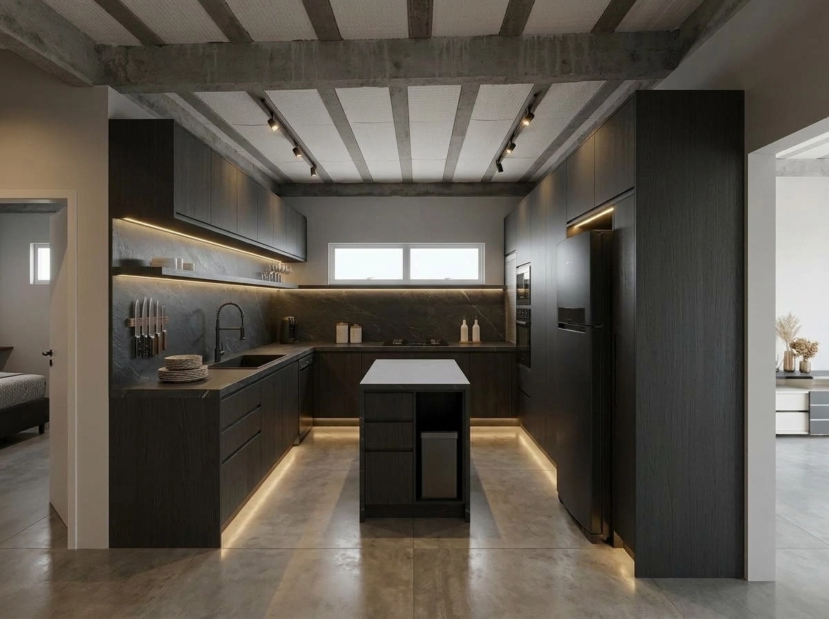 Kitchen interior in Contemporary style — photo by GenRoom AI