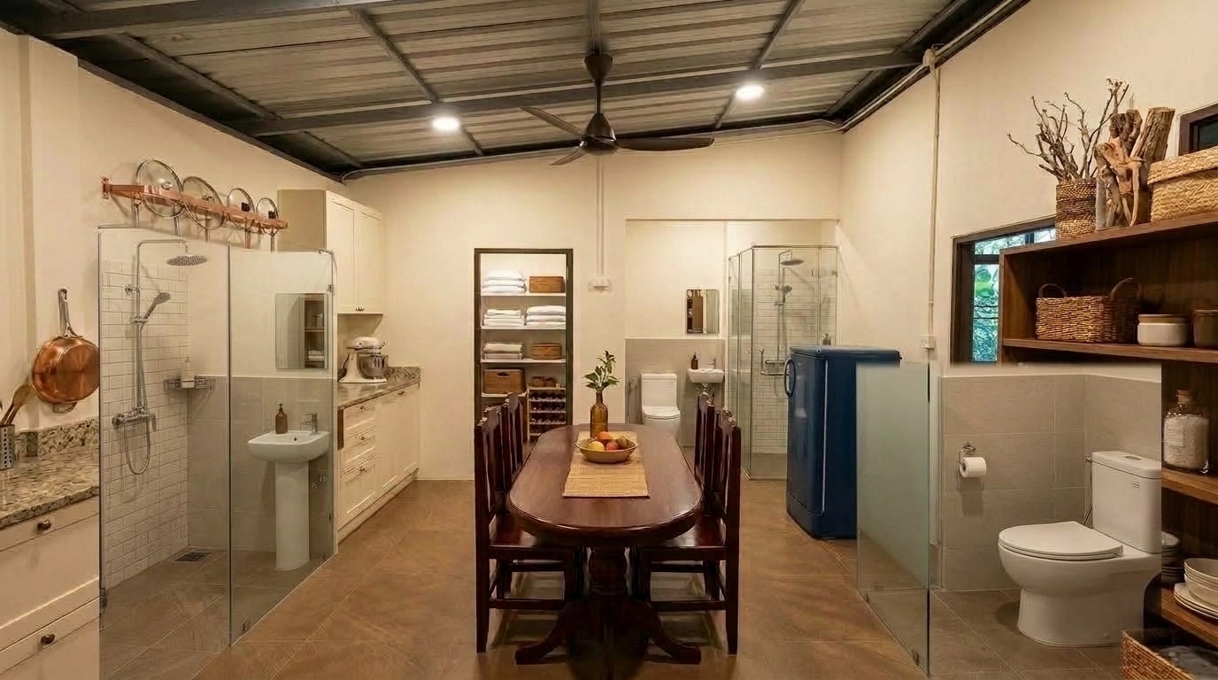 Kitchen interior in no_style style — photo by GenRoom AI
