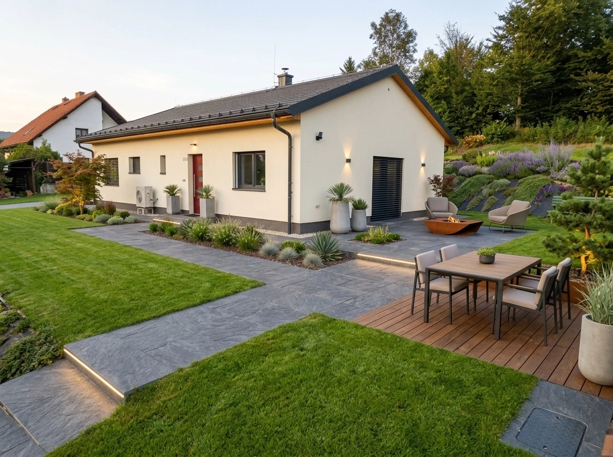 Landscape design in Contemporary Yard style — Yard by GenRoom AI