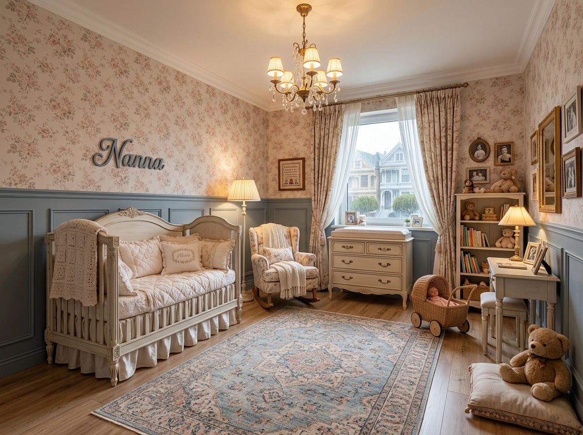 Interior design in Neoclassic style — Kids Room by GenRoom AI