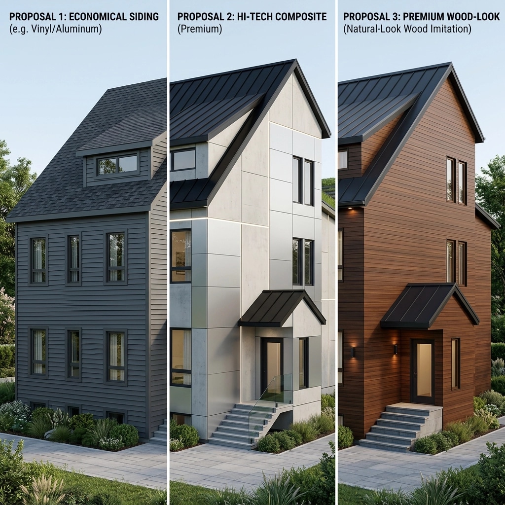 Hi-Tech Facade Facade design — facade photo by GenRoom AI