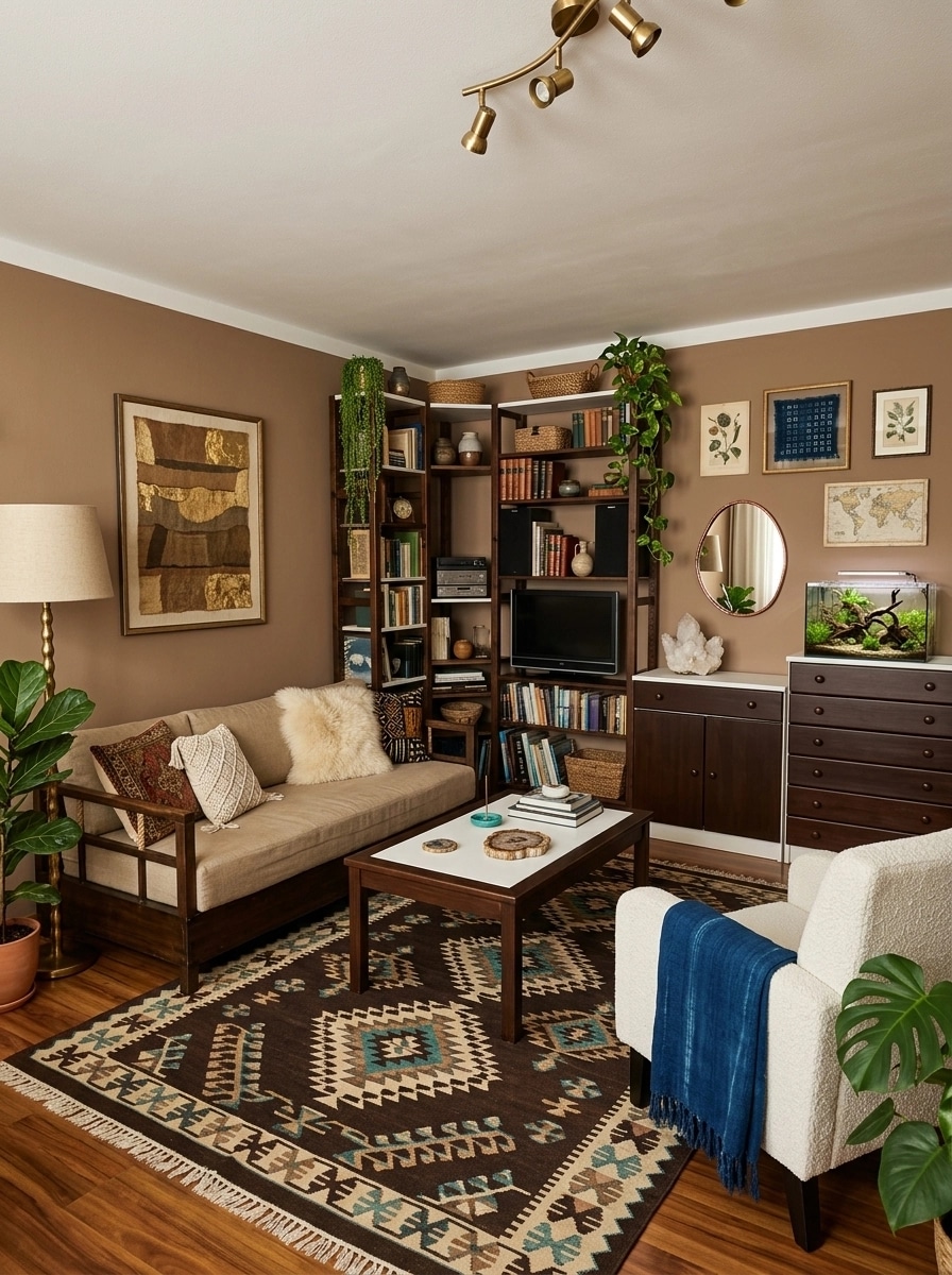 Interior design in Bohemian style — Living Room by GenRoom AI