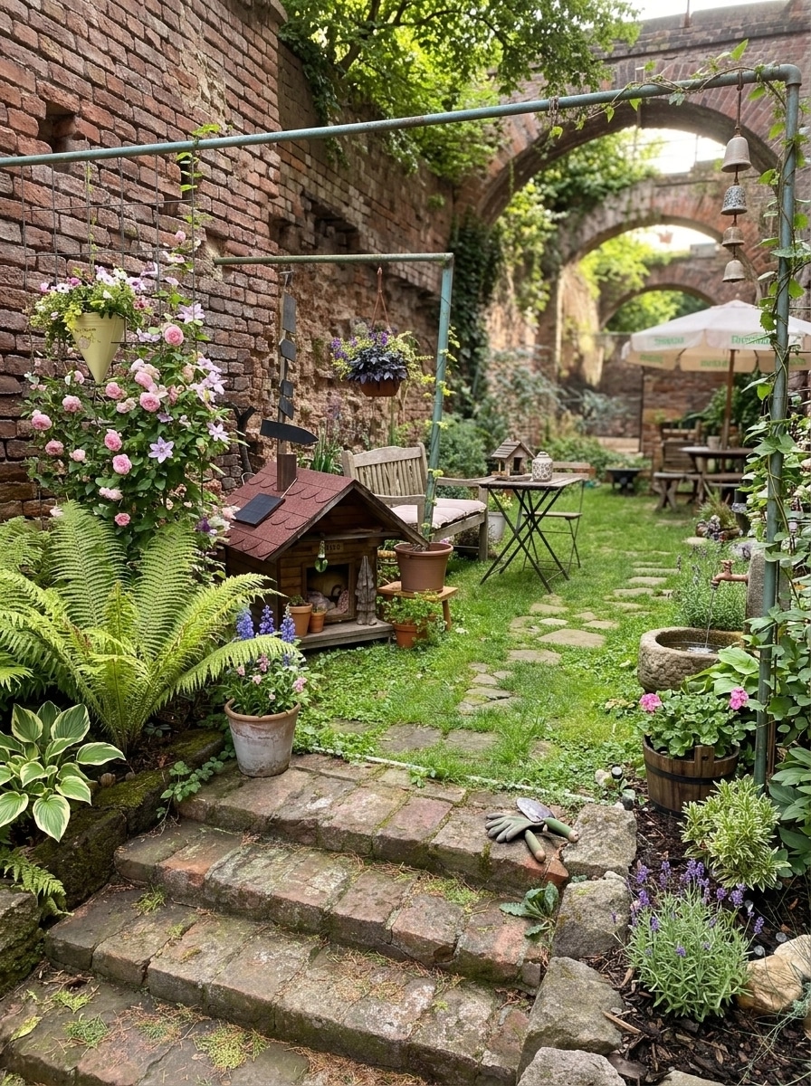 Country Rustic Garden Yard design — yard photo by GenRoom AI