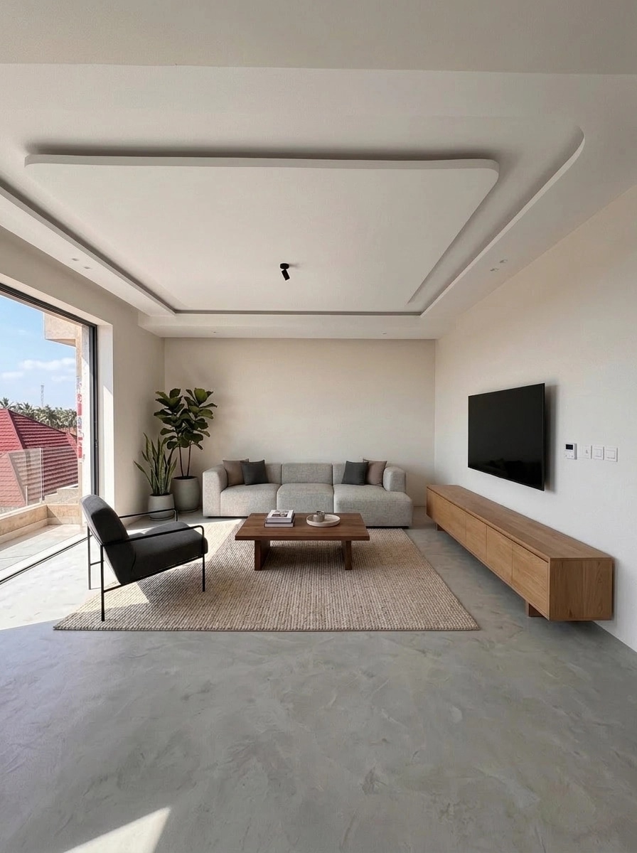 Interior design in Minimalism style — Living Room by GenRoom AI