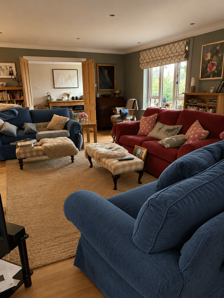Design de interiores em estilo Modern Farmhouse — Sala de Estar por GenRoom AI