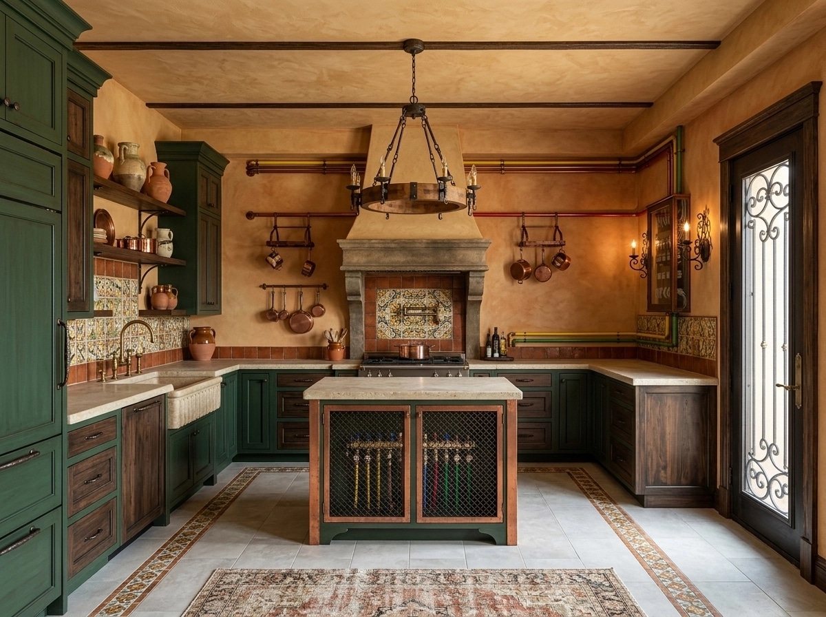 Tuscan Kitchen design — interior photo by GenRoom AI