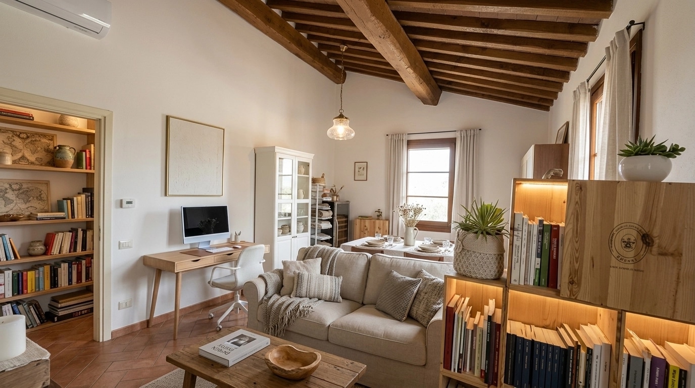 Modern Farmhouse Living Room design — interior photo by GenRoom AI