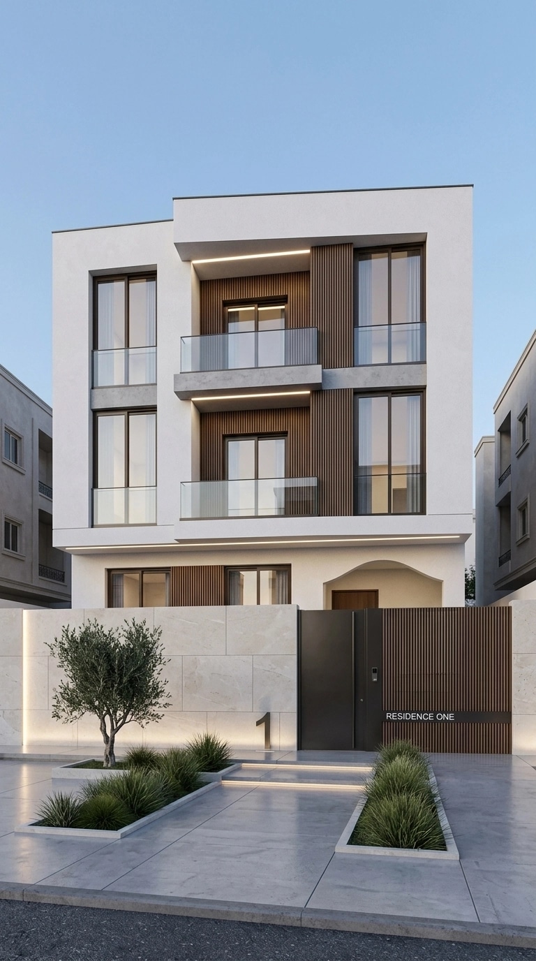 Minimalist Facade Facade design — facade photo by GenRoom AI