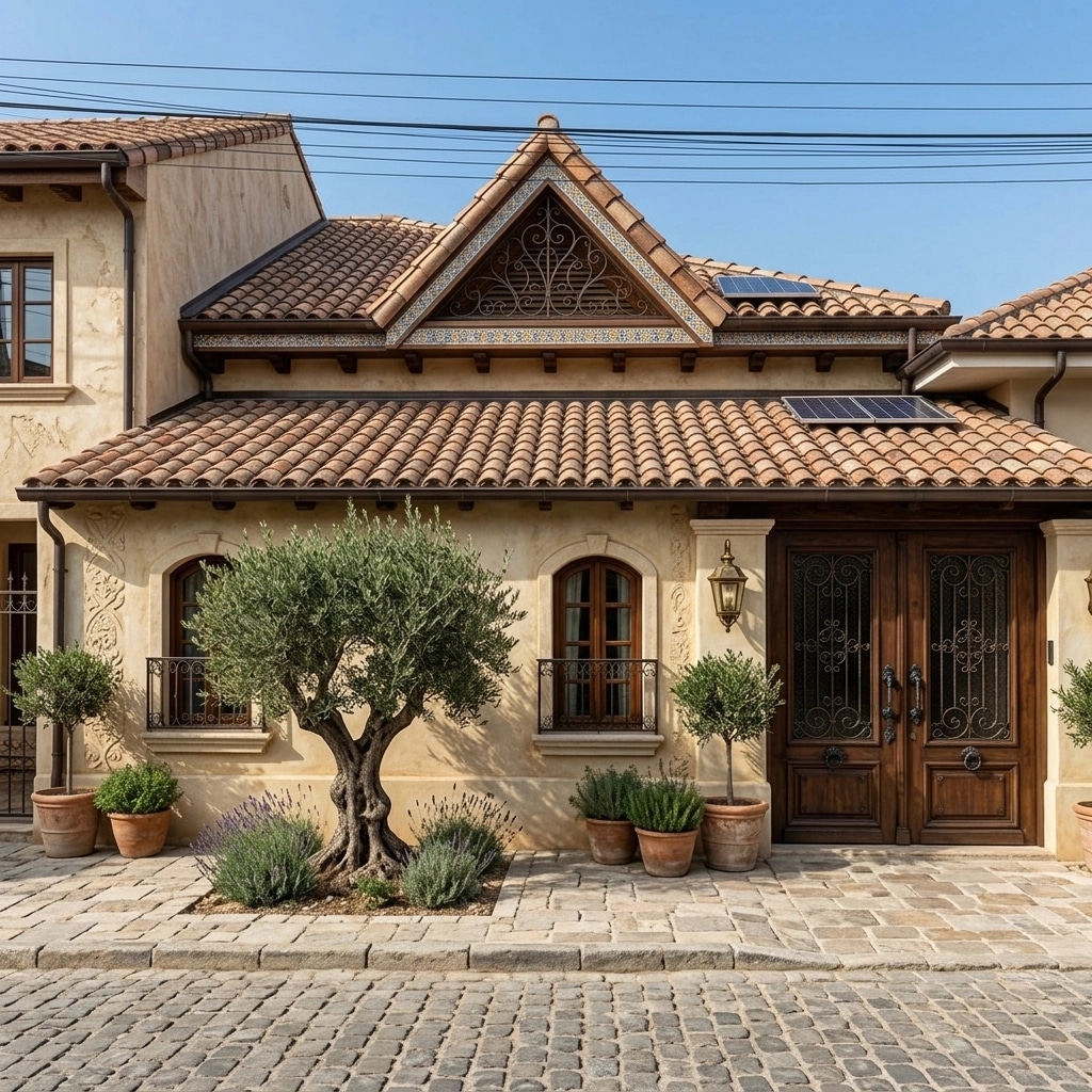 Mediterranean Facade Facade design — facade photo by GenRoom AI