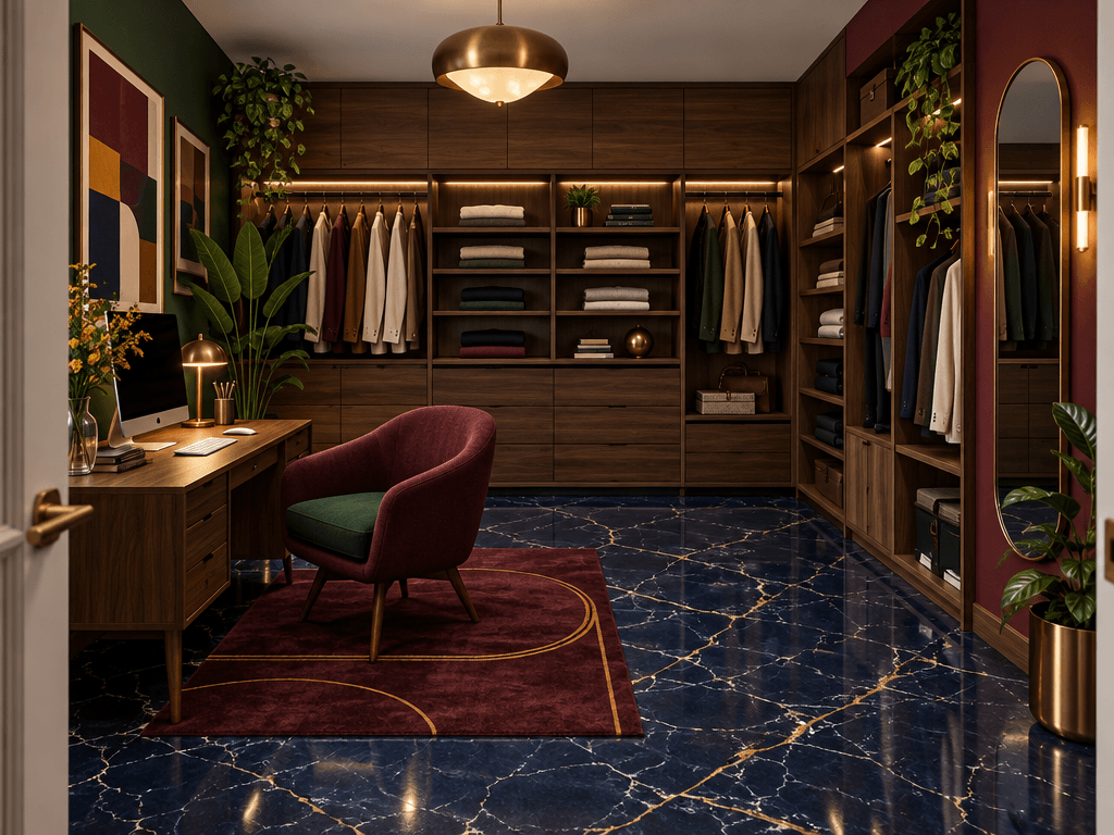 التصميم الداخلي بنمط Mid-Century Modern — wardrobe من GenRoom AI
