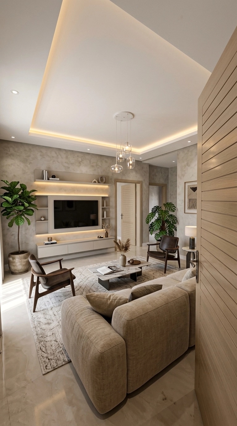 Interior design in Contemporary style — Living Room by GenRoom AI