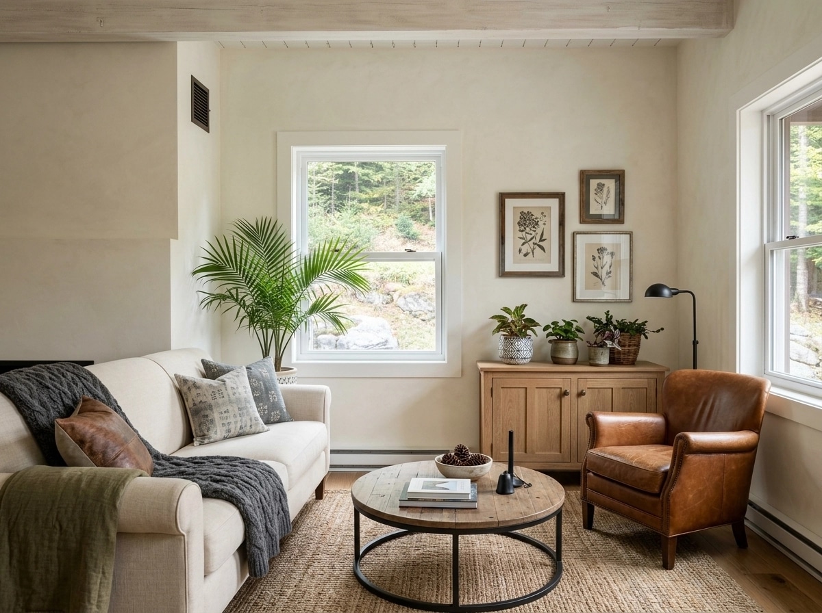 Modern Farmhouse Living Room design — interior photo by GenRoom AI