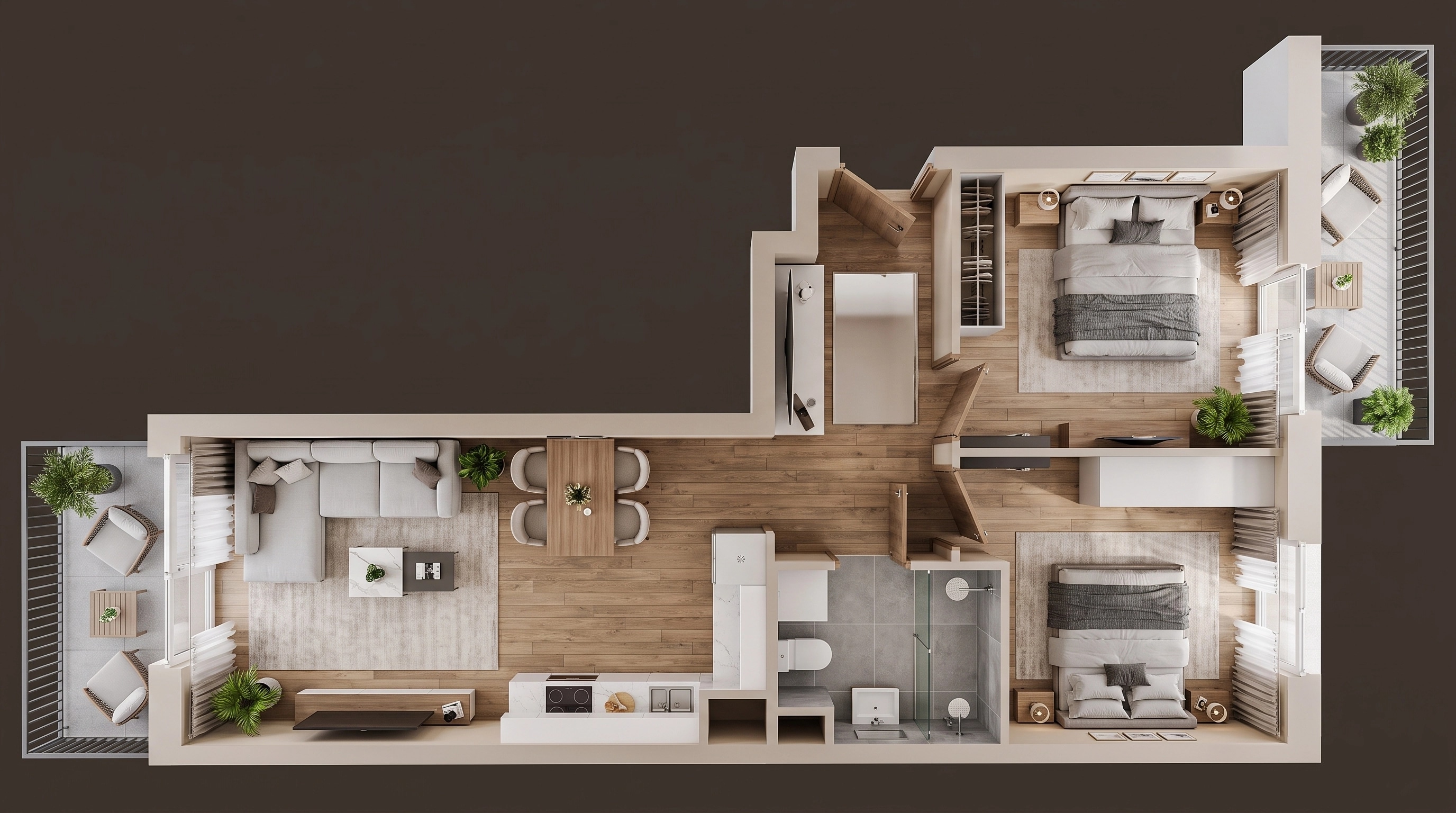 Interior design in Contemporary style — Living Room by GenRoom AI