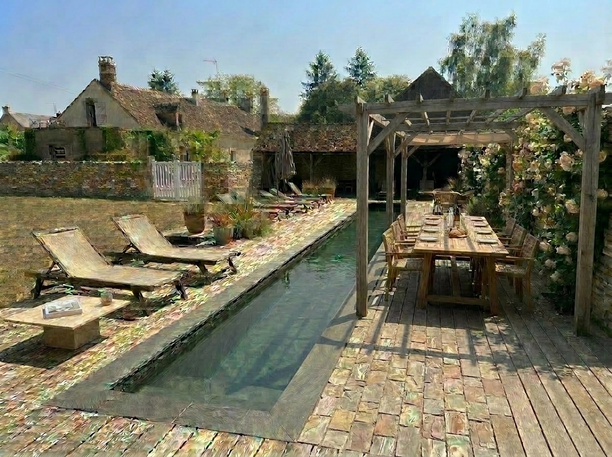 Yard design in no_style style — photo by GenRoom AI