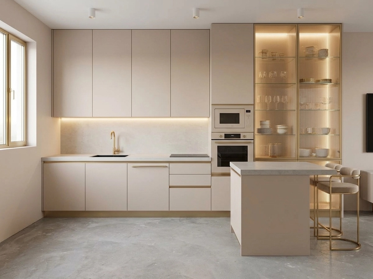 Minimalism Kitchen design — interior photo by GenRoom AI