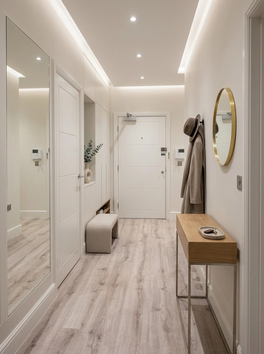 Minimalism Hallway design — interior photo by GenRoom AI
