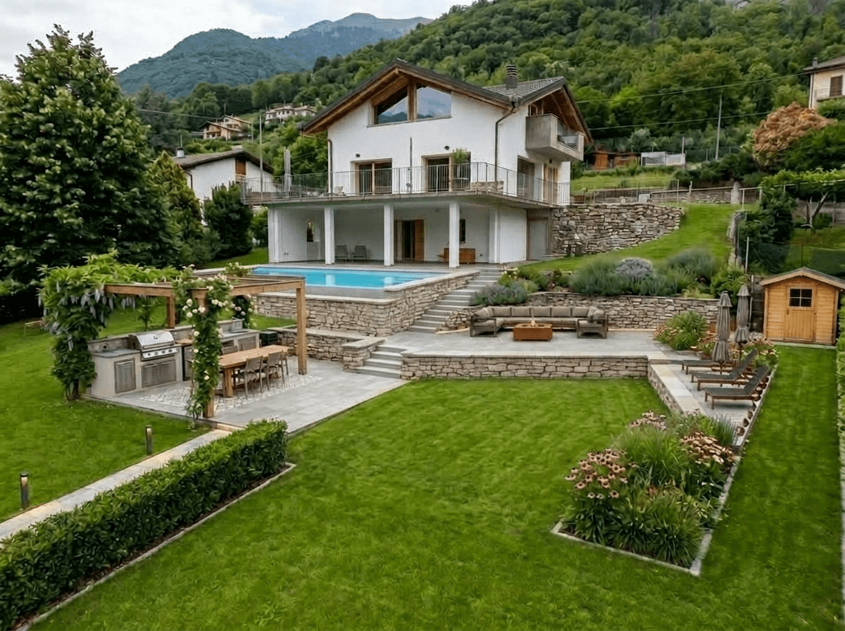 Yard design in no_style style — photo by GenRoom AI