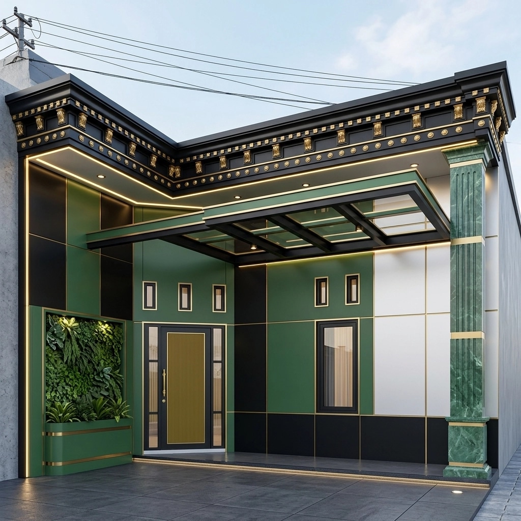 Hi-Tech Facade Façade design — facade photo by GenRoom AI
