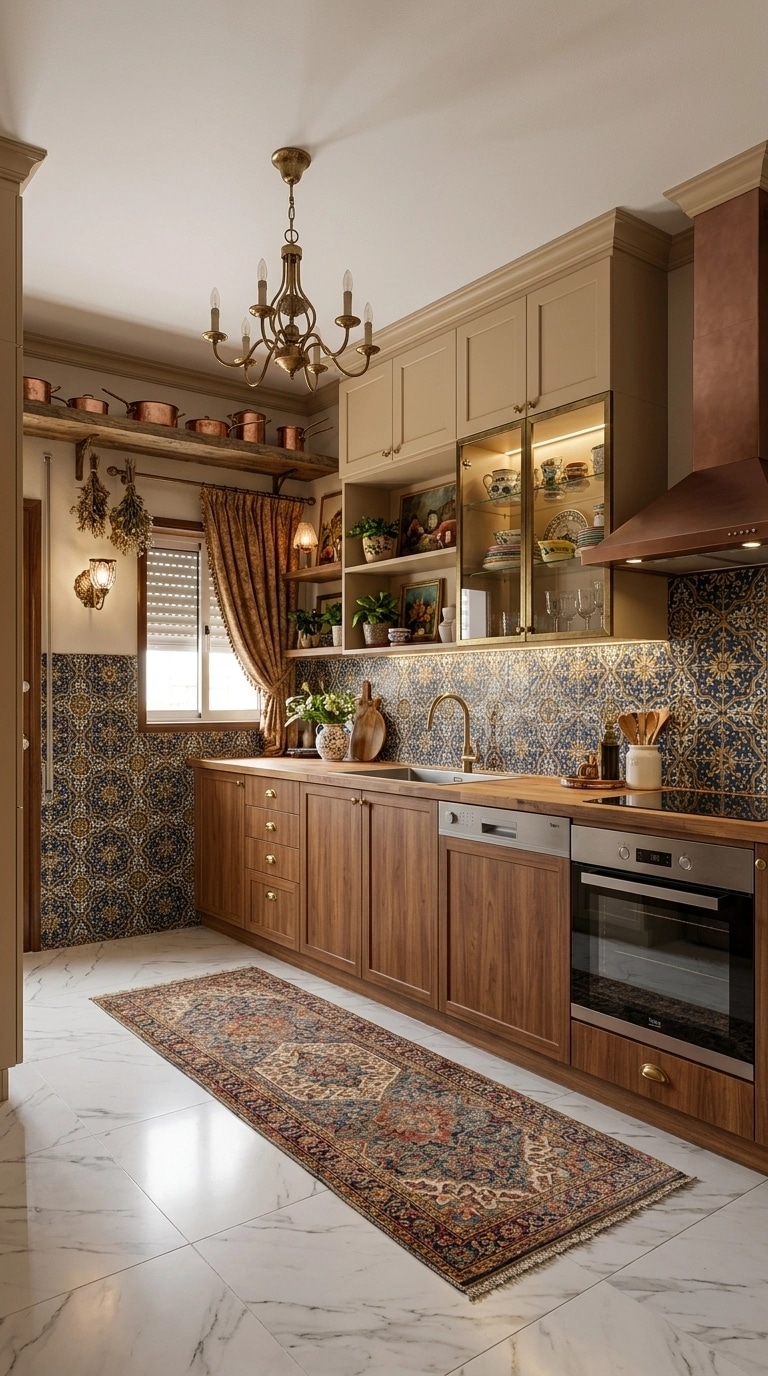 Kitchen interior in Eclectic style — photo by GenRoom AI