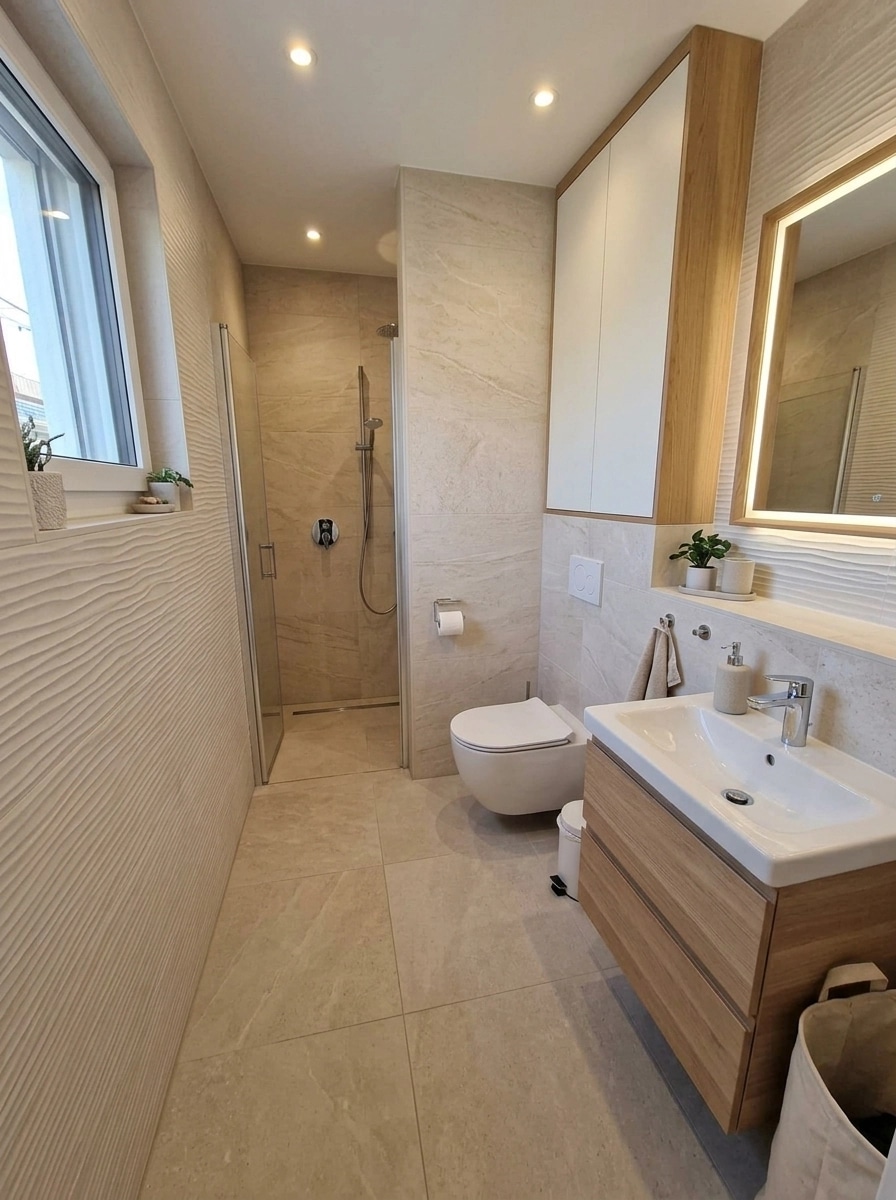 Interior design in Scandinavian style — Bathroom by GenRoom AI
