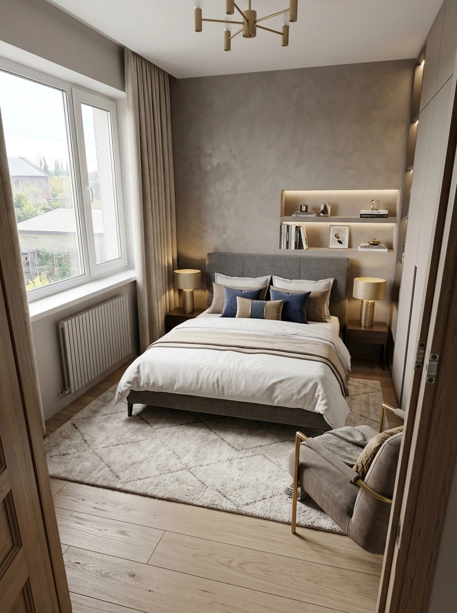 Contemporary Bedroom design — interior photo by GenRoom AI