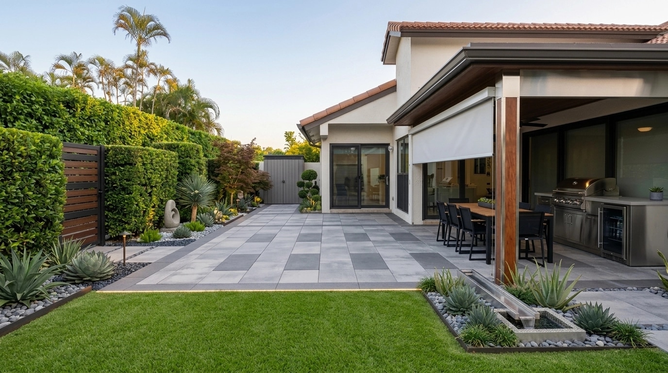 Landscape design in Contemporary Yard style — Yard by GenRoom AI