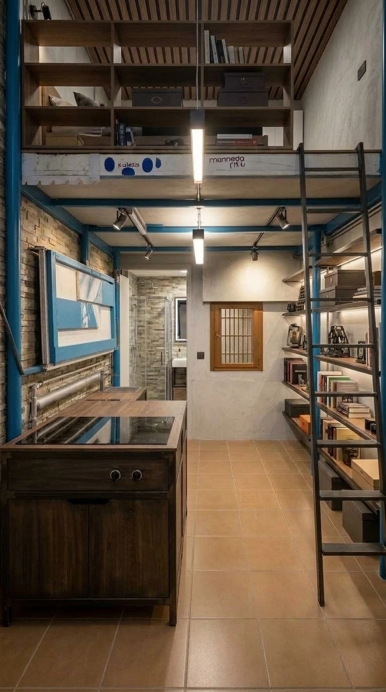 Interior design in Loft / Industrial style — other by GenRoom AI