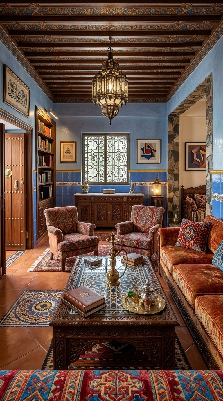 Interior design in Andalusian style — Living Room by GenRoom AI
