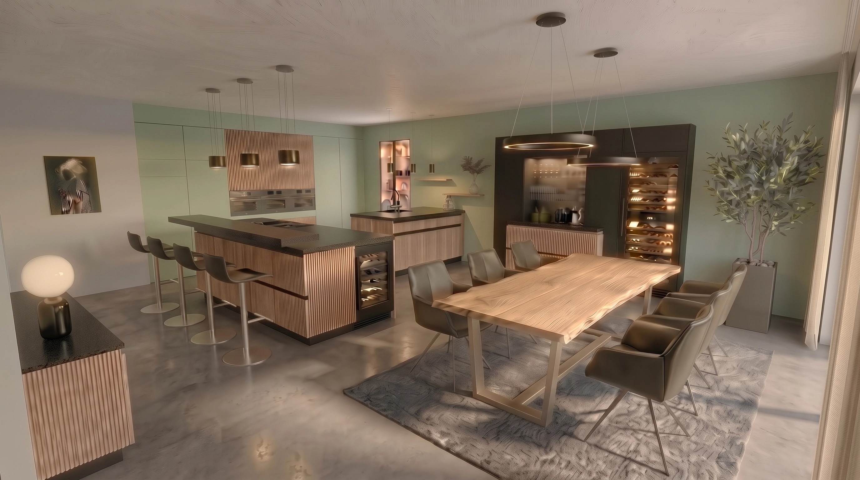 Kitchen interior in no_style style — photo by GenRoom AI