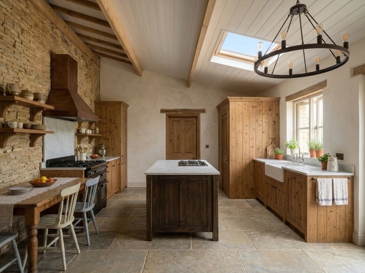 Modern Farmhouse Kitchen design — interior photo by GenRoom AI