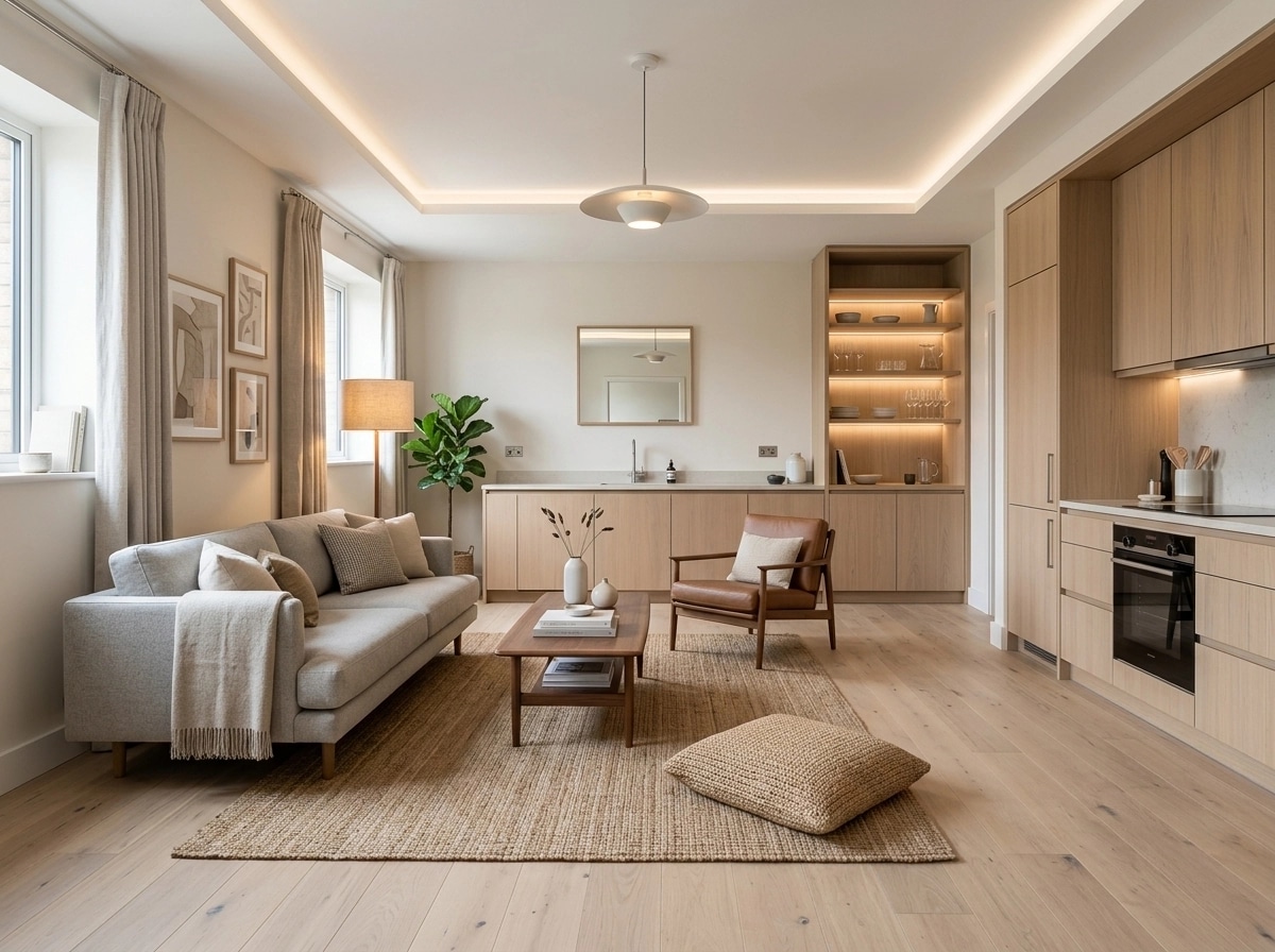 Scandinavian Living Room design — interior photo by GenRoom AI
