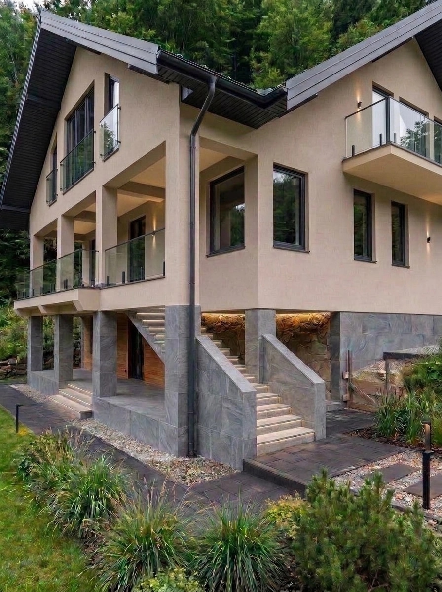 Contemporary Facade Facade design — facade photo by GenRoom AI