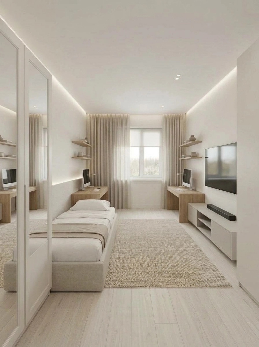 Minimalism Bedroom design — interior photo by GenRoom AI