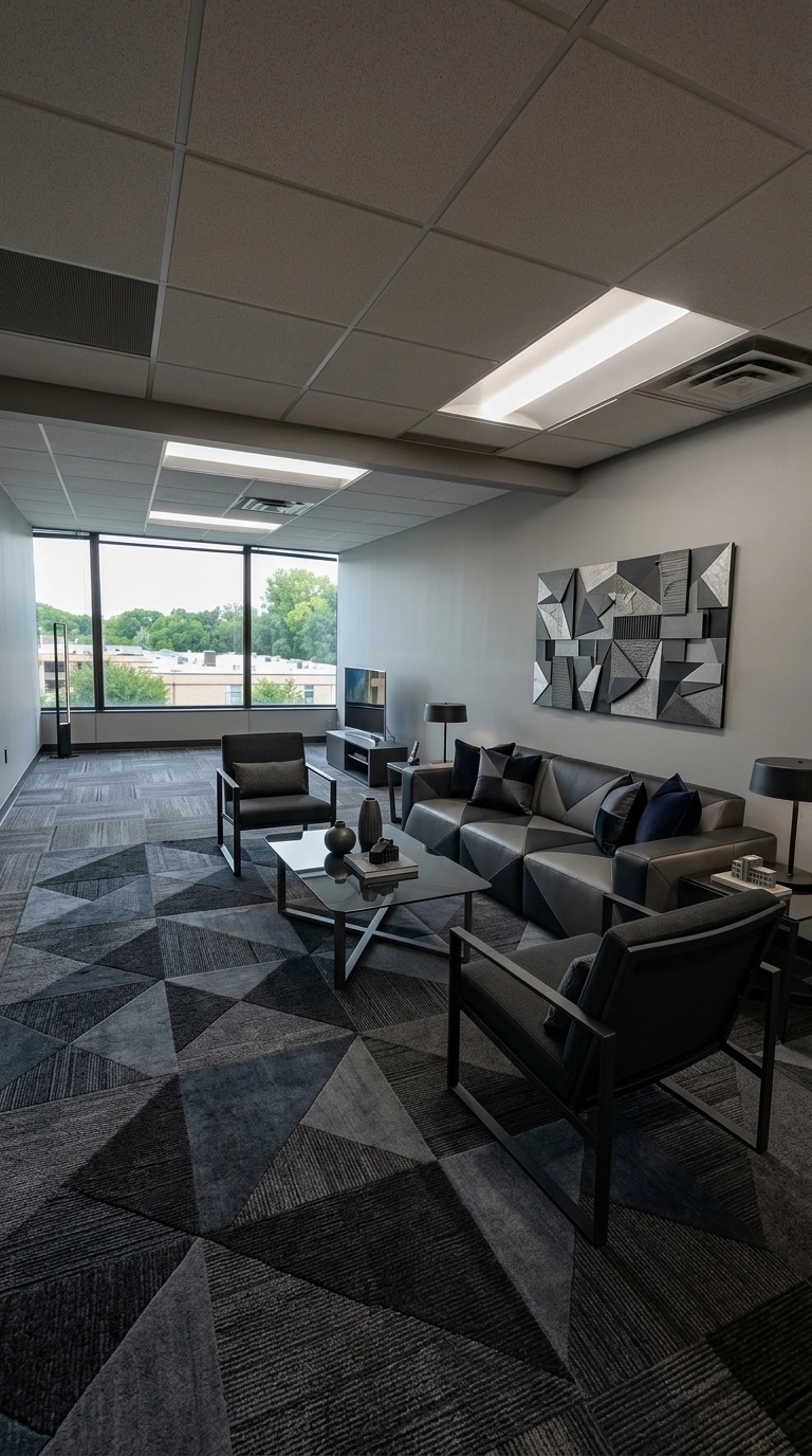 Interior design in Blacktec style — Living Room by GenRoom AI