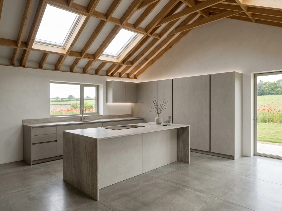 Minimalism Kitchen design — interior photo by GenRoom AI