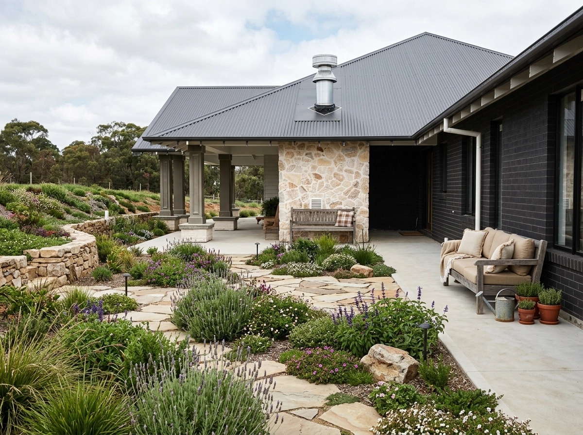 Country Rustic Garden Yard design — yard photo by GenRoom AI
