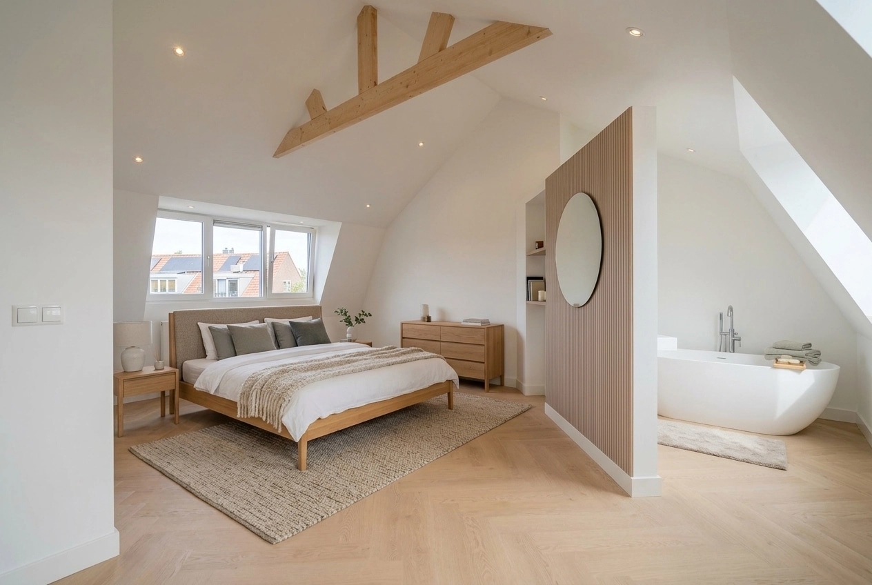 Interior design in Scandinavian style — Bedroom by GenRoom AI