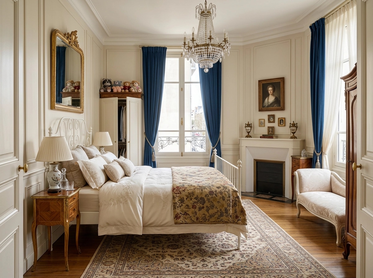 Interior design in French Parisian style — Bedroom by GenRoom AI
