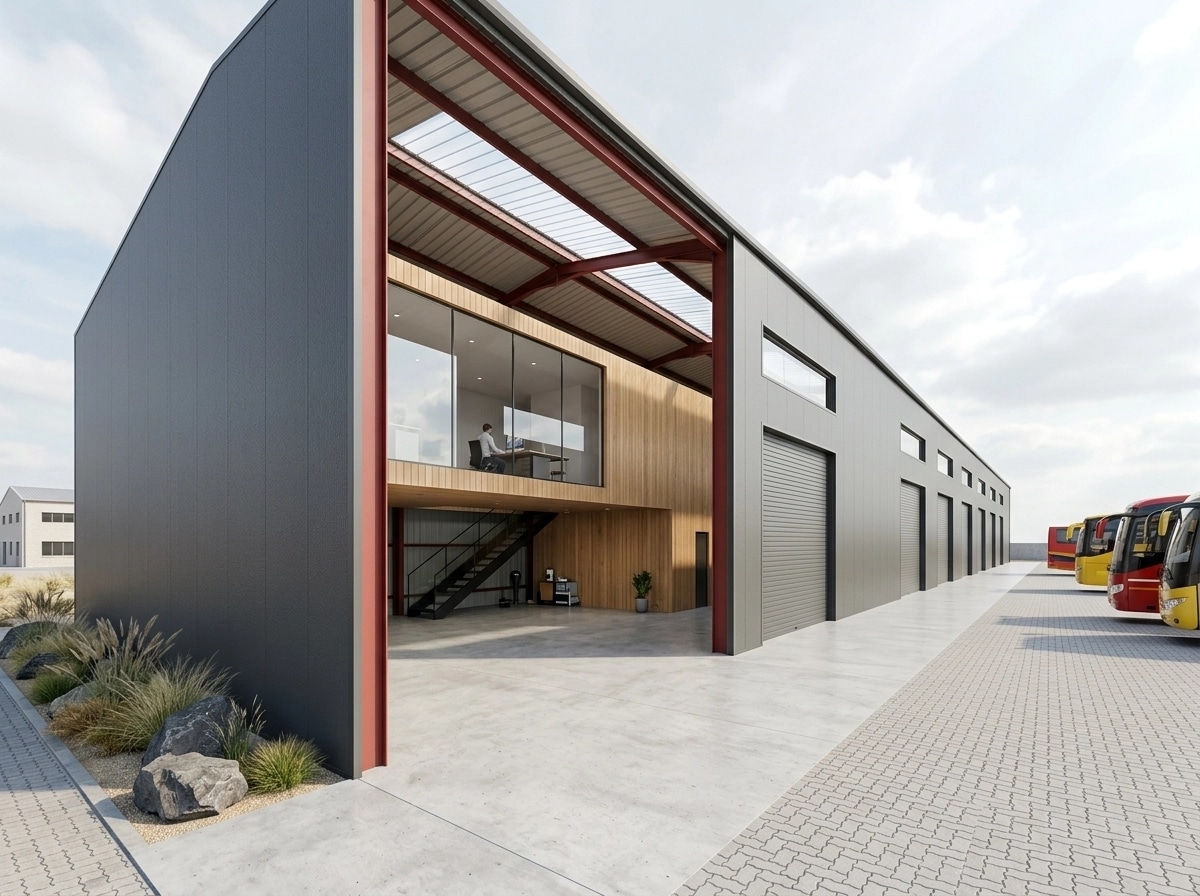 Facade design in Minimalist Facade style — photo by GenRoom AI