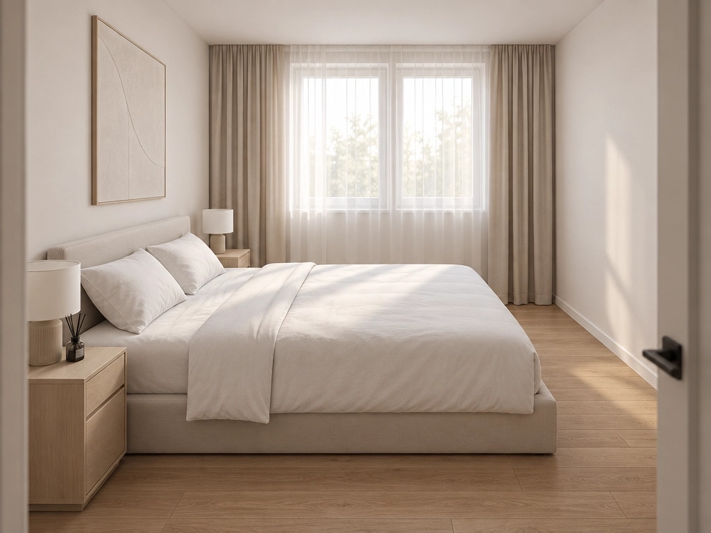 Minimalism Bedroom design — interior photo by GenRoom AI